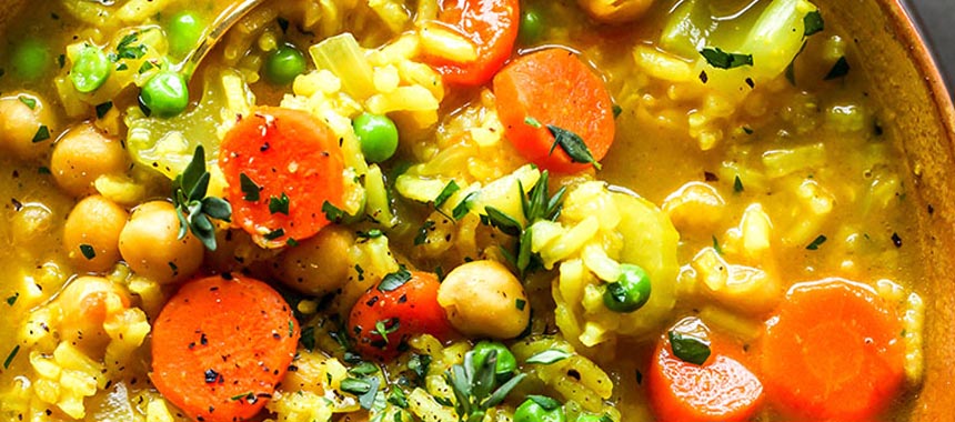 Chickpea and Rice Soup